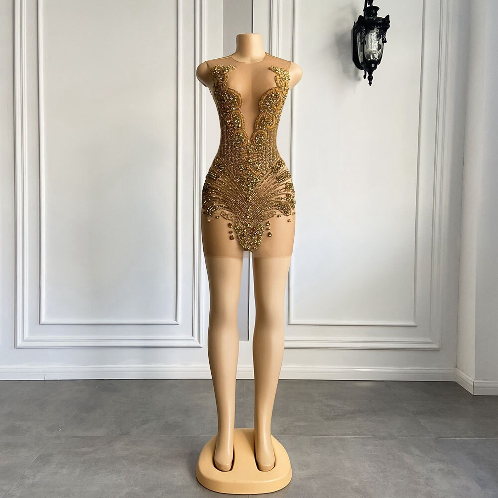 Sparkly Sexy See Through Women Formal Occasion Birthday Party Cocktail CHUMUSE Sparkly Sexy See Through Women Formal Occasion Birthday Party Cocktail CHUMUSE