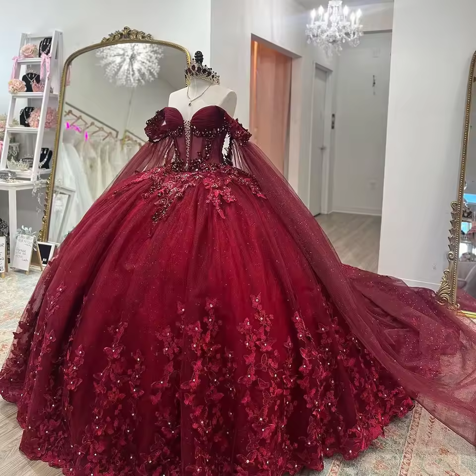 sweet 15 birthday dresses Puffy Ball Gown Quinceanera Dresses Purple with Butterflies Lace Tulle for  Girls Sweet 15 16 Birthday Dress fg5468
