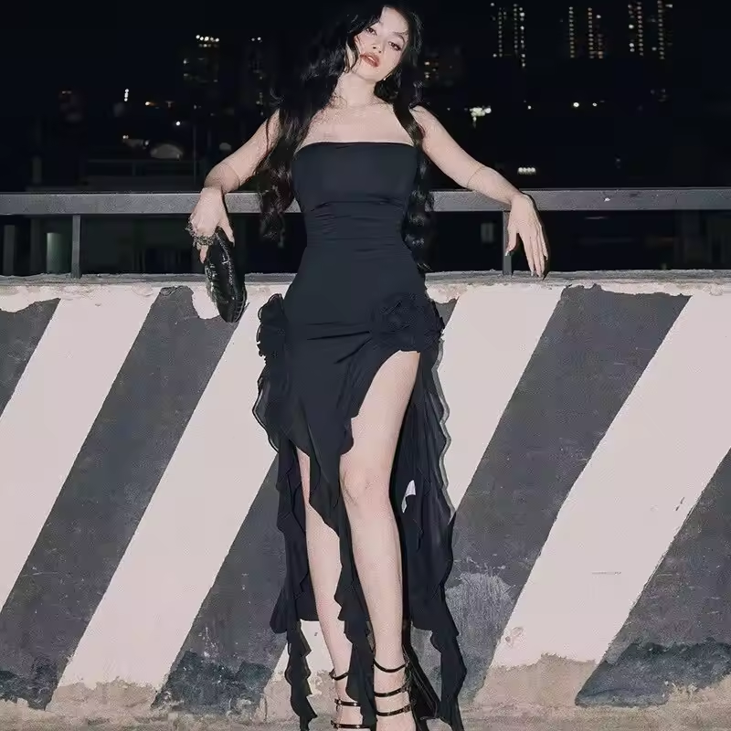 Women Party Club Evening Streetwear Vacation Bodycon Midi Dress Summer Clothes Wholesale Items For Business