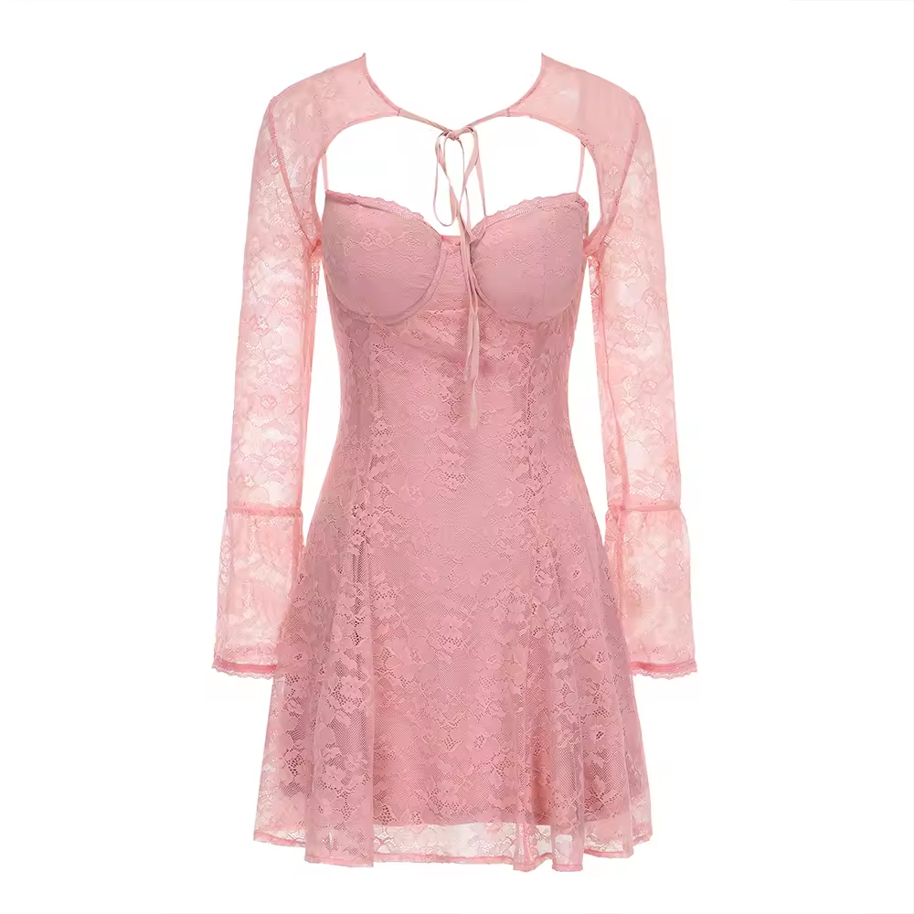 Long Sleeve Party Dresses New Arrivals Separate Cape and Sexy V Neck Dresses Set Vintage Women's Clothing