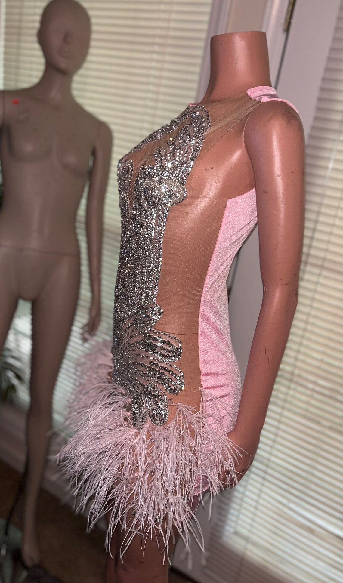Robe de soirée en strass
