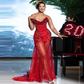 Impresionantes vestidos de fiesta rojos con borlas y cuentas, vestidos africanos con lentejuelas, vestidos formales para bodas y fiestas de San Valentín.