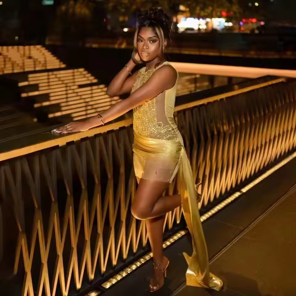 Robe de bal sirène courte à paillettes, personnalisée, fendue sur le côté, à plusieurs niveaux, perles et strass, robe de soirée sans manches, robe d'anniversaire