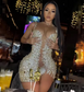 Vestidos de fiesta de diamantes brillantes para mujer, de lujo, 2025, con diamantes de imitación, estilo sirena, para cumpleaños, graduación, vestidos de graduación personalizados.