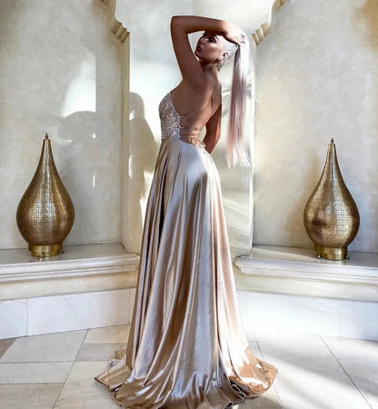 Long Evening Dress With Slit