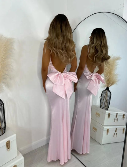 Light Pink Prom Dress Long Backless Sleeveless Halter Evening Gowns