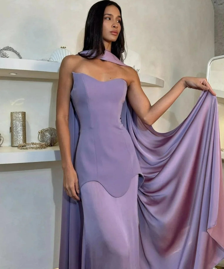 Mermaid Long Prom Dresses Luxury 2025 Luxury Evening Dress Custom Made Off-shoulder Shawl Elegant Women's Dresses for Party