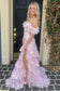 Sheath Off the Shoulder Long Lace Prom Dress (Lace-up Back)
