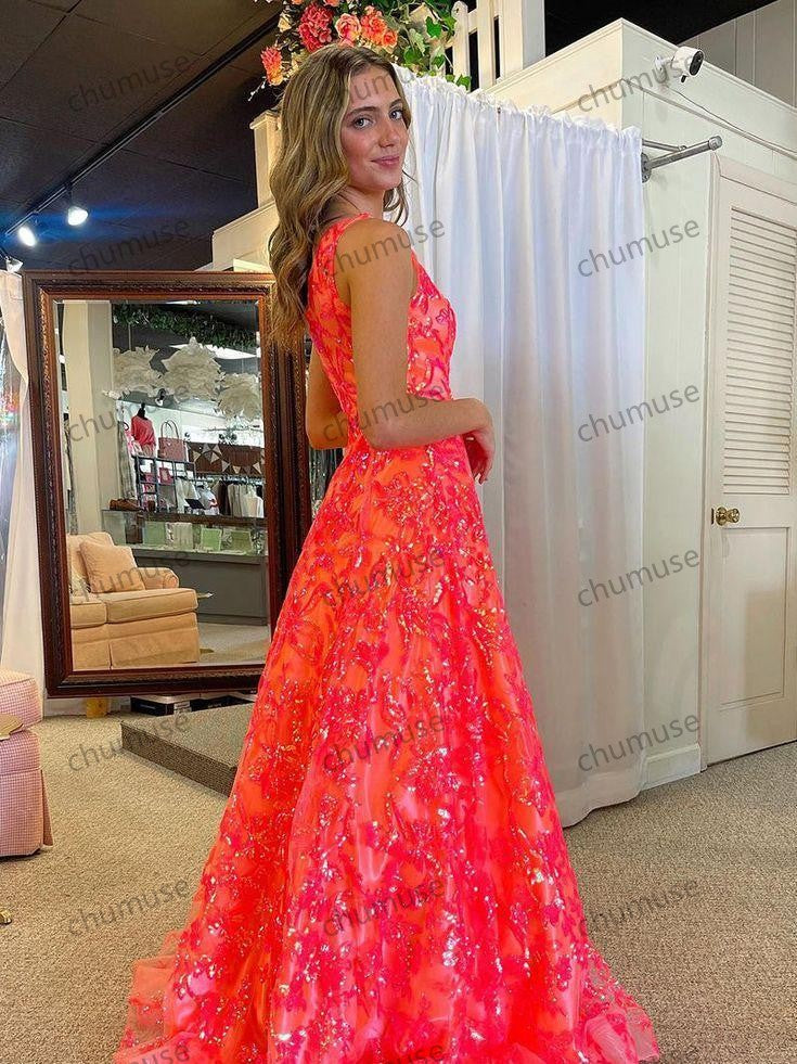 فستان حورية البحر الطويل بكتف واحد مزين بالترتر