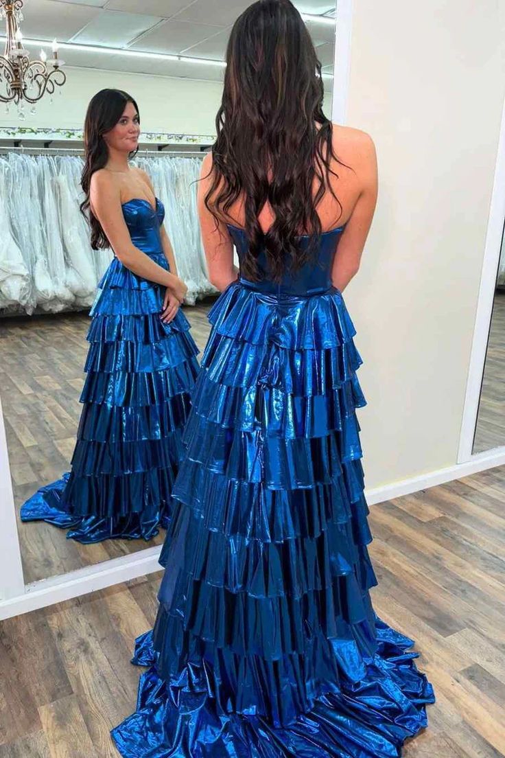 Chic Sweetheart Sleeveless Empire Tiered Party Prom Dress