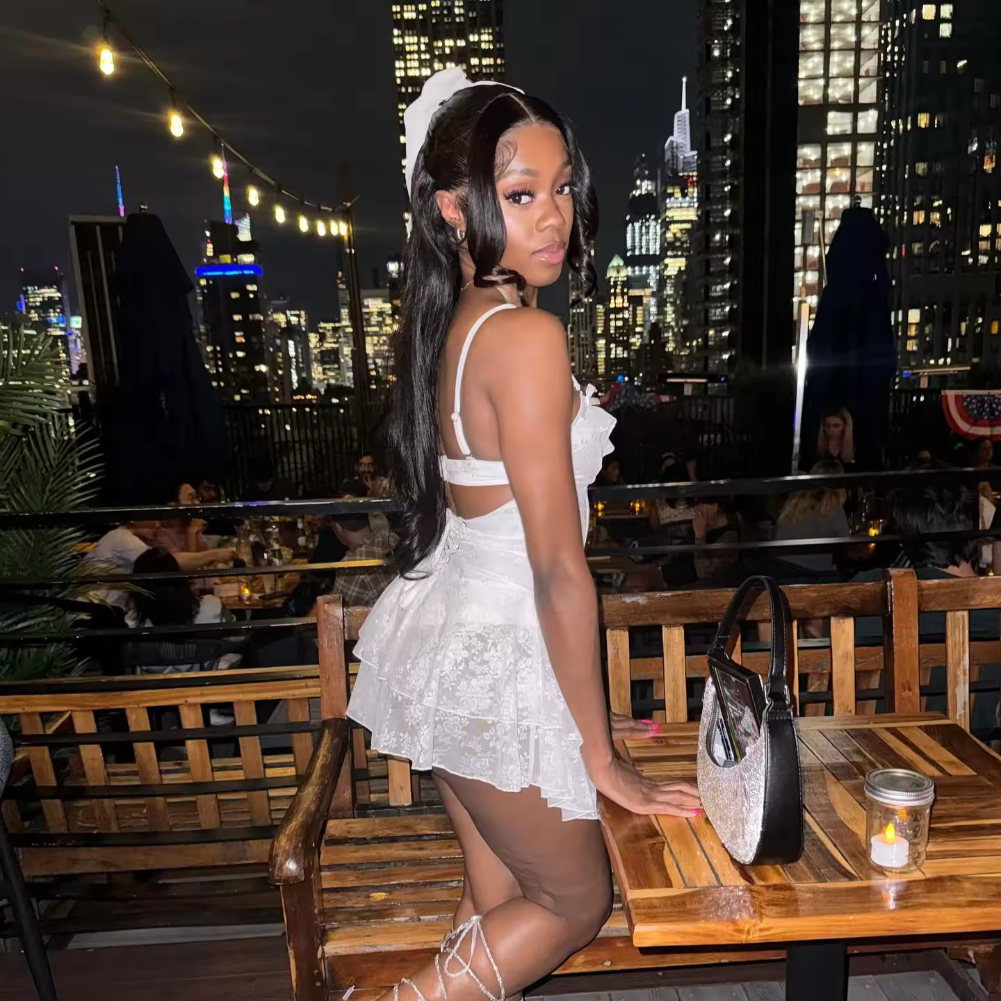 Elegant Lace Mini Dress for Summer 2025 White Lace Up Dress Hollow Out A Line Sexy Bodycon Party Dresses