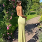 Women Elegant Sleeveless Floral Printed Bodycon Backless Long Dress Summer Clothes Wholesale Items For Business