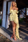 A-Line Off Shoulder Chiffon Tiered Homecoming Dress with Train
