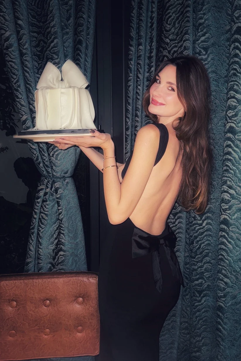 Backless Pink Bow Cowl Neck Long Dress