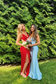Charming Mermaid V Neck Light Blue Elastic Satin Long Prom Gown