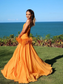 Charming Sleeveless Strapless Long Prom Dress with Pleated
