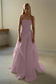 Chic Sleeveless Strapless Square A-Line Prom Dress