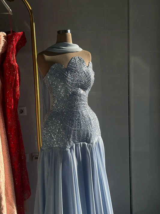 Dresses Gala Women's Evening Dress Blue Prom Dresses for Special Occasions