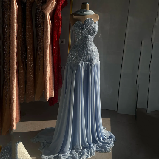 Dresses Gala Women's Evening Dress Blue Prom Dresses for Special Occasions
