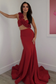 Mermaid One Shoulder Sleeveless Two Piece Ruched Prom Dress Evening Formal Gown Birthday Party Dress Cocktail Dress