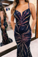 Mermaid Sweetheart Sequins Lace Long Prom Dresses