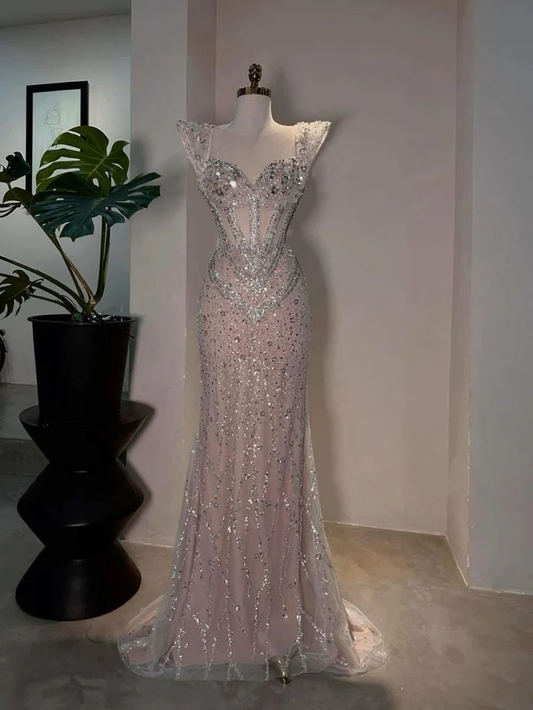 Modest Senior Prom Dresses High Schools Inspiration Mermaid Sweetheart Sequins Long Semi Formal Grad Prom Dress For Teens