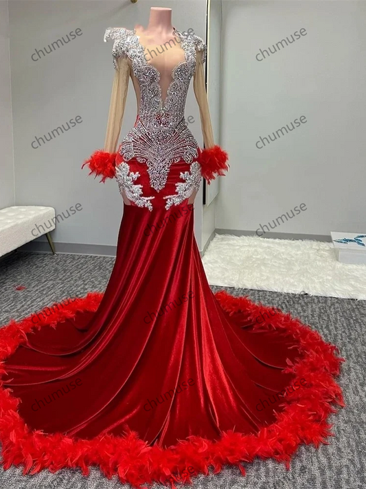 Vestido de fiesta fucsia con brillantes diamantes, cristales, pedrería, cuentas y volantes para fiesta de cumpleaños. 