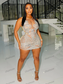 Sexy See Through African Women Mini Cocktail Gowns for Birthday Party