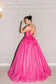 Vestidos de noche de tul con diseño de corazón en rosa intenso, con flores 3D, para graduación, de princesa, con purpurina, para boda y fiesta, personalizados.