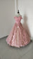 Light Blue Princess Dresses Gowns Lace Prom Poncho Dresses Glitter Sequins Prom Dresses