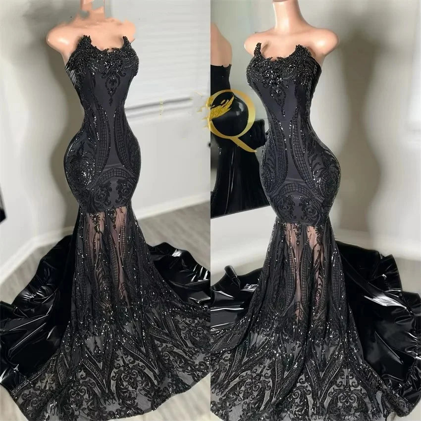 Sparkly Crystal Diamonds Evening Gown Wedding Party Bridemaid Gown