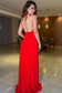 Sexy & Hot A-Line Halter Sleeveless Pleated Open Back Floor Length Chiffon Prom Dress Evening Gown Formal Cocktail Dress