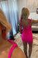 Sparkle Ruched Tie Straps Beaded Bodycon Homecoming Dress with Corset Bodice