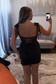 Sparkle Ruched Tie Straps Beaded Bodycon Homecoming Dress with Corset Bodice