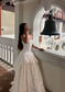 Stunning Ball Gown Strapless Layered White Lace Prom Dress Wedding Dress