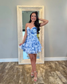 Sweetheart Chiffon Print Homecoming Dresses A Line Ruffles Cocktail Gowns
