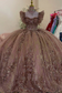 Sweetheart Sleeveless Beaded Sequins Appliques Champagne Sweet 15 Quinceañera Dress
