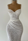 Sweetheart Spaghetti Straps Ruched Mermaid Prom Dress