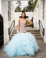 Vestido de baile sereia africana azul menta para mulheres, luxuoso, com contas de cristal, preto, para meninas, vestido de aniversário, vestidos de gala, baile, tamanho personalizado