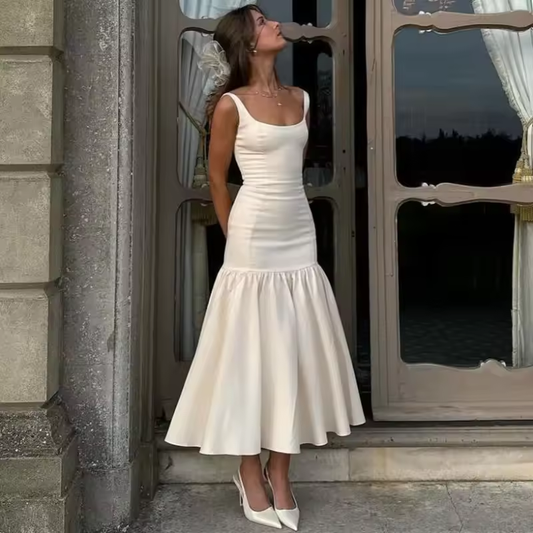 Sexy Plunge Splice Maxi Dress Outfits For Women Slim Fit Hip Wrap Party Club Dress Sleeveless Female Summer Fashion Solid