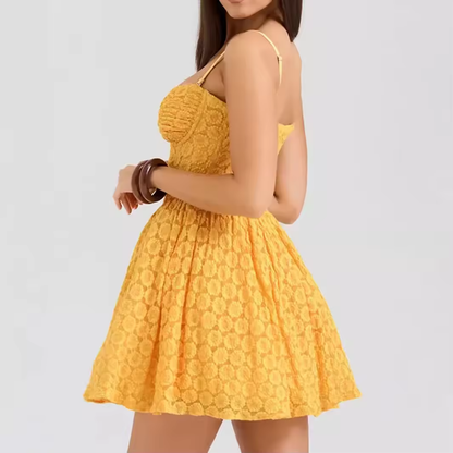 Spaghetti Strap Party Dresses Sexy A Line Mini Dress Causal Corset Dress for Holiday Streetwear