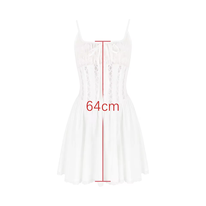 Women's Dresses for Parties Mini Sleeveless White Birthday Dress Fashion A Line Sexy Dresses Woman