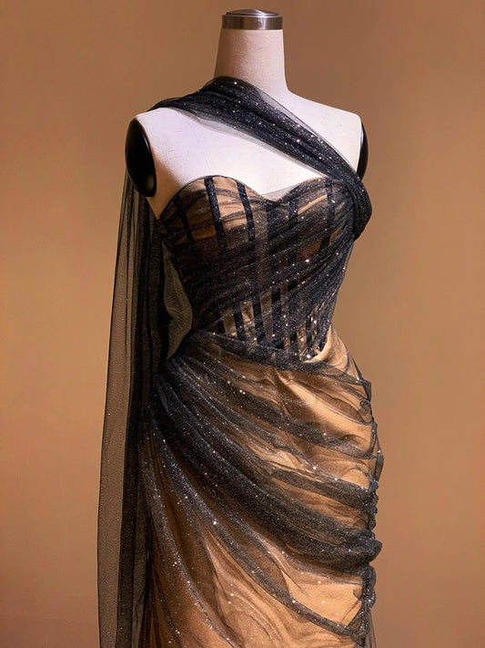 Glamorous Gala Dress / Elegant Evening Dress / Special Event Dress / Shimmering Mermaid Dress / Enchanting Wedding Guest Dress