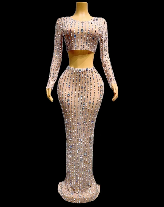Falda superior transparente con perlas y brillantes diamantes de imitación para celebrar cumpleaños, vestido de fiesta de graduación, individual