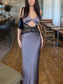 Vestido de fiesta de encaje con corte sexy, vestido de noche, vestido de fiesta para vacaciones